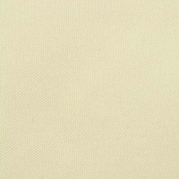 négyszögletes, krémszínű oxford szövet napvitorla 4 x 6 m