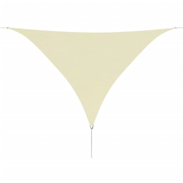 krémszínű oxford szövet napvitorla 5 x 5 x 5 m - raktári
