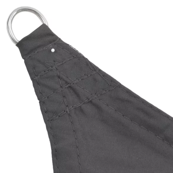 négyszögletes antracitszürke oxford szövet napvitorla 4 x 6 m