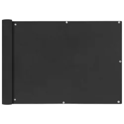   75x600 cm antracit Oxford szövetű erkély ablak sötétítő