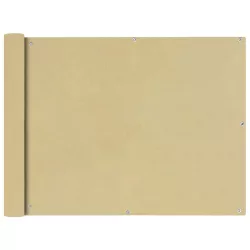 90x400 cm Bézs Oxford szövetű erkély ablak sötétítő