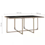 11 részes bézs polyrattan kültéri étkezőszett párnákkal