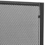 antracitszürke rácsos acél kerti pad 108 cm