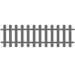 WPC léckerítés 200 x 60 cm