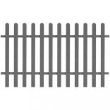 WPC léckerítés 200 x 120 cm