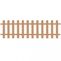 WPC léckerítés 200 x 60 cm