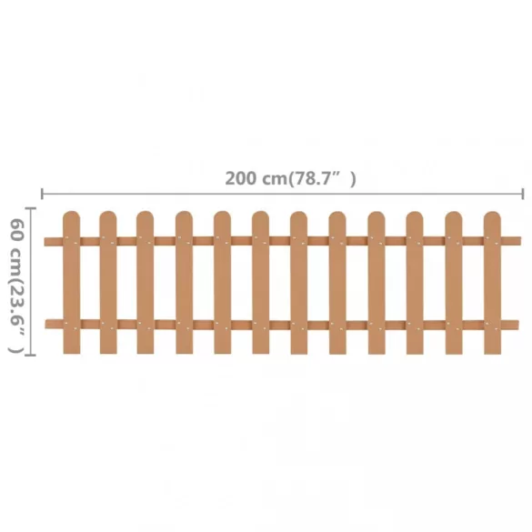 WPC léckerítés 200 x 60 cm