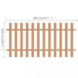 WPC léckerítés 200 x 100 cm