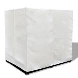 fekete polyrattan napozóágy függönyökkel