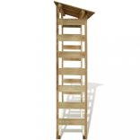 impregnált fenyőfa tűzifatároló 150 x 44 x 176 cm