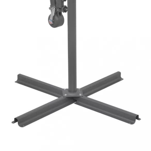 függő, homokszínű ernyő LED-del, fém rúddal 300 cm