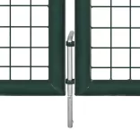 zöld acél kerítéskapu 300 x 125 cm