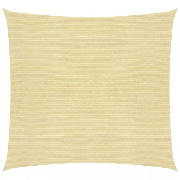 négyzet alakú HDPE napvitorla 2 x 2 m bézs