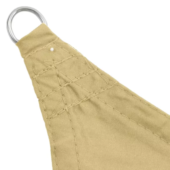 négyzet alakú Oxford szövet napvitorla 2 x 2 m bézs