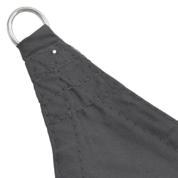 négyzet alakú Oxford szövet napvitorla 2 x 2 m antracitszürke