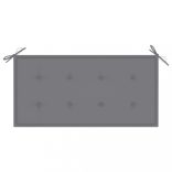 szürke oxford szövet kerti padpárna 100x50x4 cm