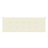 krémszínű oxford szövet kerti padpárna 150x50x4 cm