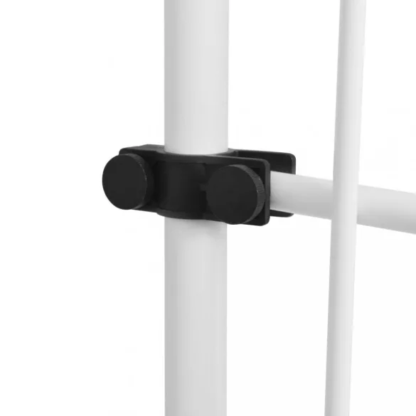 kézzel feltekerhető napellenző kék-fehér csíkokkal 400 cm