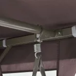 kávébarna átalakítható pavilon hintaágy