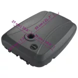 fekete kültéri napernyőtartó talp