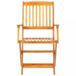 9-részes összecsukható kültéri tömör akácfa étkezőszett