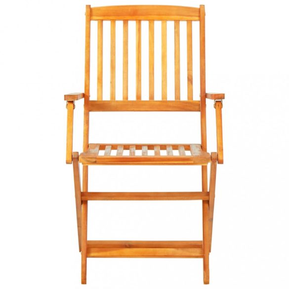 9-részes összecsukható kültéri tömör akácfa étkezőszett