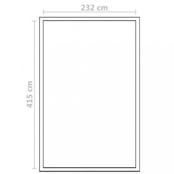 megerősített alumínium melegház 10,53 m²