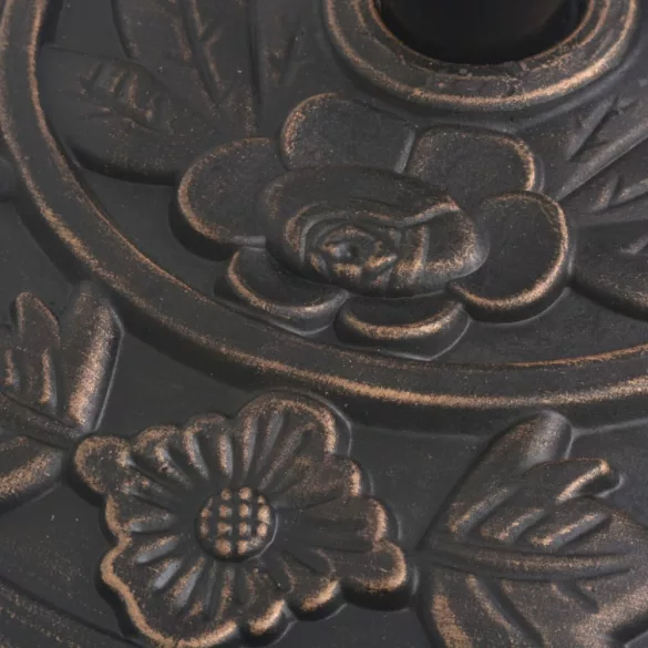 félkör alakú, bronz színű gyanta napernyő talp 9 kg