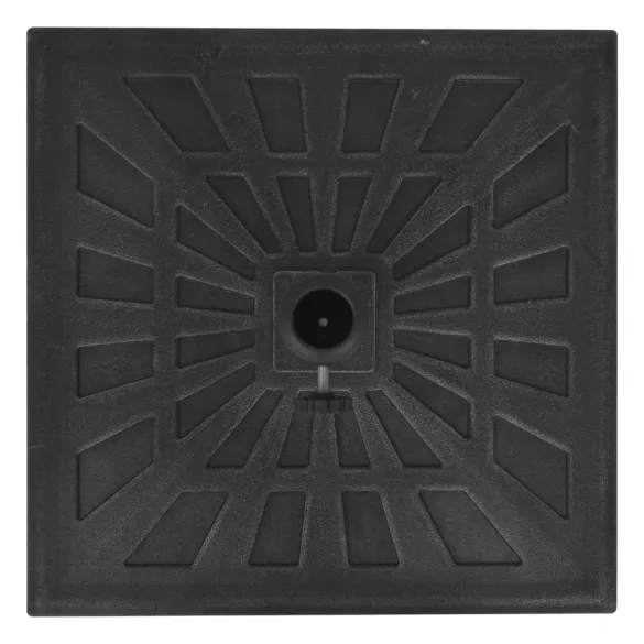 négyszög alakú, fekete gyanta napernyő talp 12 kg