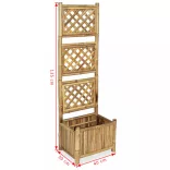 bambusz kerti magaságyás apácaráccsal 40 cm