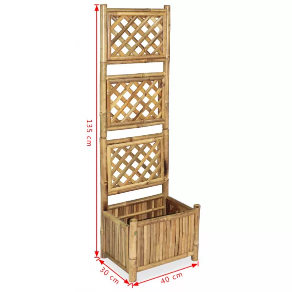 bambusz kerti magaságyás apácaráccsal 40 cm