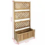 bambusz kerti magaságyás apácaráccsal 70 cm
