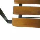 összecsukható tömör akácfa kerti pad 112 cm