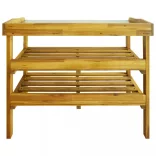 tömör akác és cink ültetőpad 2 polccal