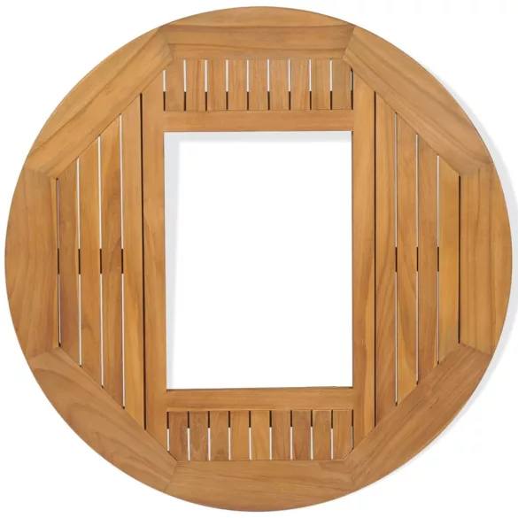 tíkfa sörös rekesz asztallap 70 cm