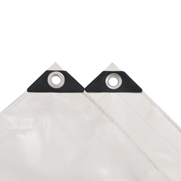 fehér takaróponyva 650 g/m² 4 x 4 m