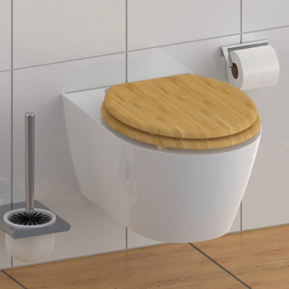 SCHÜTTE NATURAL BAMBOO finoman záródó WC-ülőke