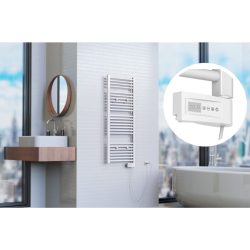   EISL fehér fürdőszobai radiátor időzítővel 120 x 50 x 15 cm