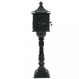 zöld, vintage stílusú, rozsdamentes alumínium álló postaláda