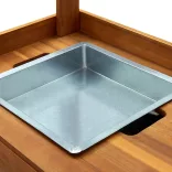 tömör akácfa kerti zsúrkocsi 92 x 43,5 x 141,5 cm