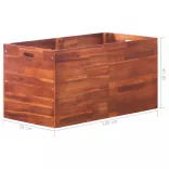 akácfa kerti magaságyás 100 x 50 x 50 cm
