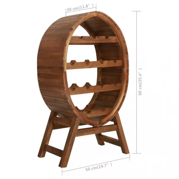 akácfa bortartó állvány 13 palackhoz