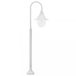 fehér alumínium kerti állólámpa, E27, 120 cm