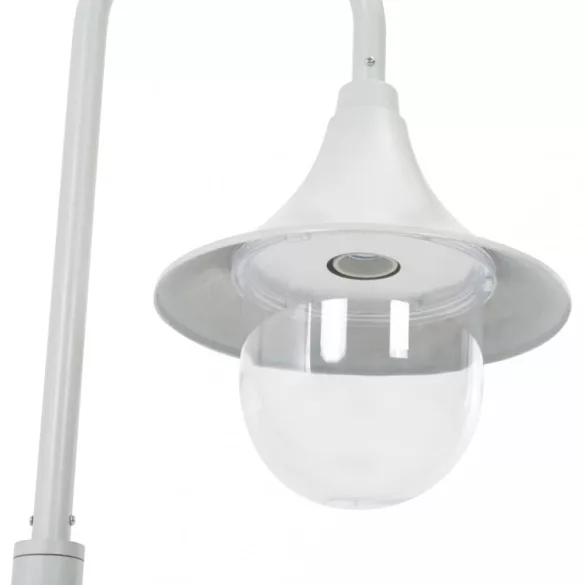 fehér alumínium kerti állólámpa, E27, 120 cm