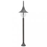 bronzszínű alumínium kerti állólámpa, E27, 120 cm