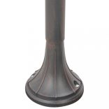 bronzszínű alumínium kerti állólámpa, E27, 120 cm