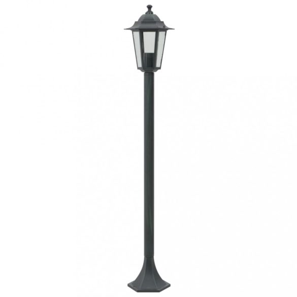 6 db sötétzöld alumínium kerti állólámpa, E27, 110 cm