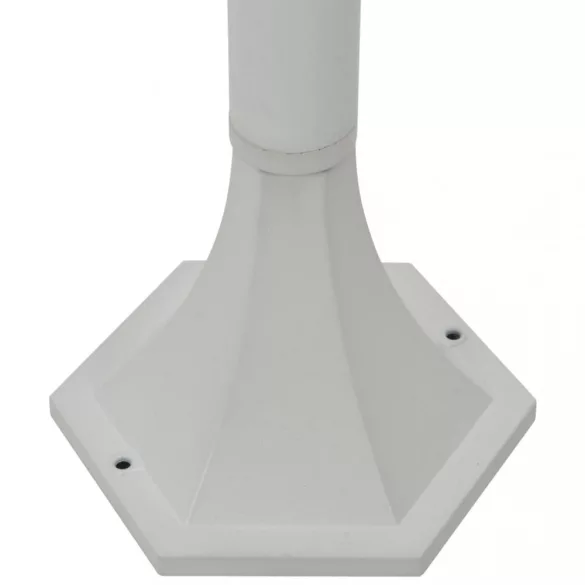 6 db fehér alumínium kerti állólámpa, E27, 110 cm