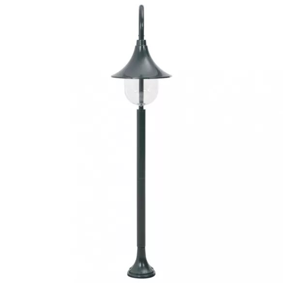 sötétzöld alumínium kerti állólámpa, E27, 120 cm