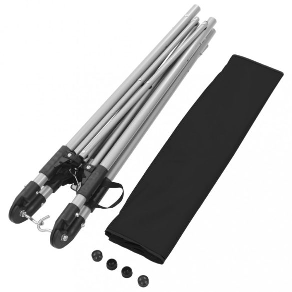 fekete függőágy összecsukható állvánnyal